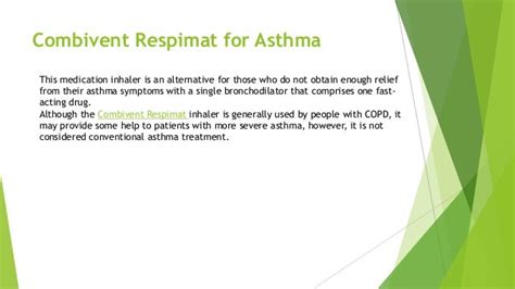 Combivent Respimat (Ipratropium/Albuterol) - Price, Uses and Side Effects | PPT