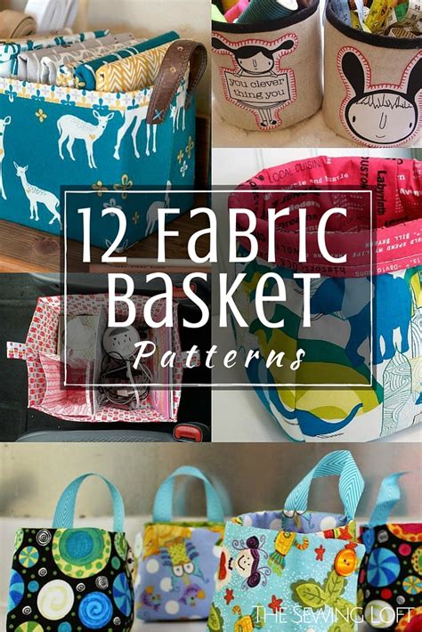 Fabric Basket Patterns - The Sewing Loft