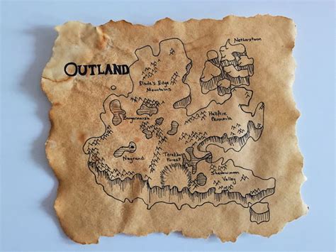 Homemade World of Warcraft Outland Map - 9GAG