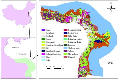 The Yellow River Delta and its land use and land cover in 2020 ...