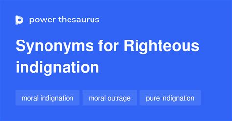 Righteous Indignation synonyms - 31 Words and Phrases for Righteous ...