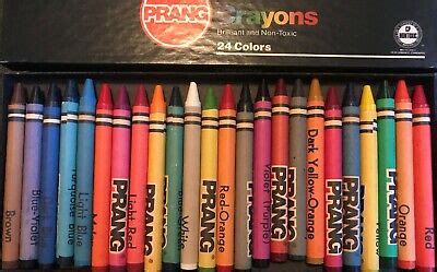 PRANG Set of Multicolor Crayons set of 24 sticks Brilliant and Non-Toxic USA MAD | eBay