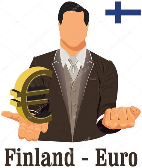 Finland national currency euro symbol euro representing money an ...