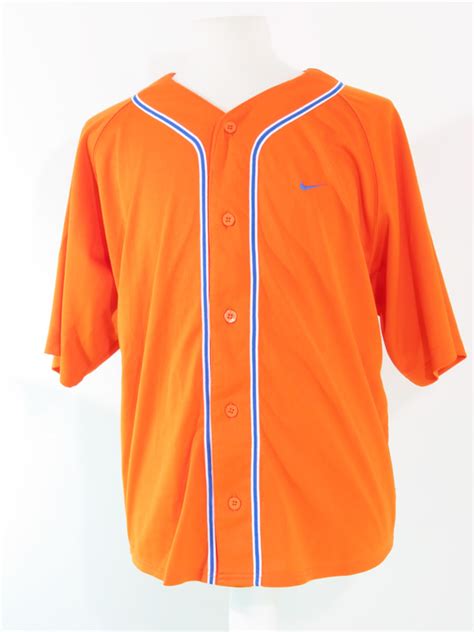 Nike Orange Baseball Jersey - 5 Star Vintage