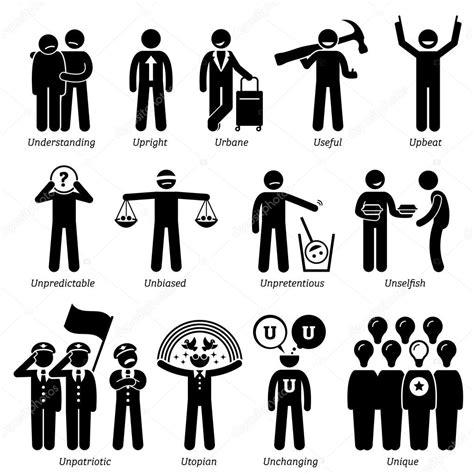 Pictures : utopian society | Positive Neutral Personalities Character Traits. Stick Figures Man ...