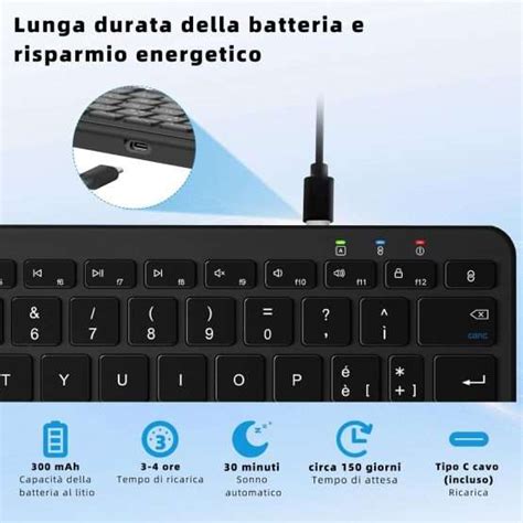 Tastiera wireless e RICARICABILE, sotto i 20€ con offerta LAMPO