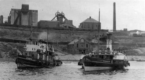 Ryhope and Houghton, 1950's | Pontoon dock, Tug boats, Naval history