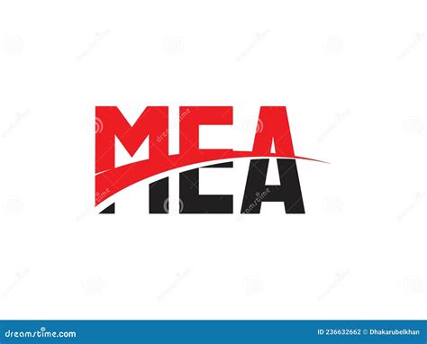 MEA Letter Initial Logo Design Stock Vector - Illustration of sign ...