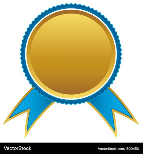 Gold Ribbon Award Vector