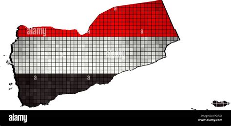 Yemen map with flag inside Stock Vector Image & Art - Alamy