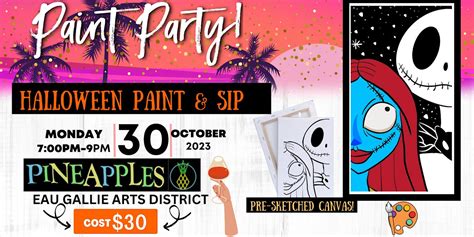 Halloween Paint & Sip - Learn to Paint! — PINEAPPLES