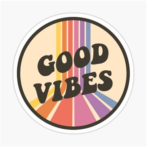 "Good Vibes" Sticker for Sale by emmalougraphics | Redbubble