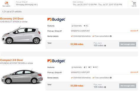 Aeroplan Adds Budget Car Rental Award Booking - Pointshogger