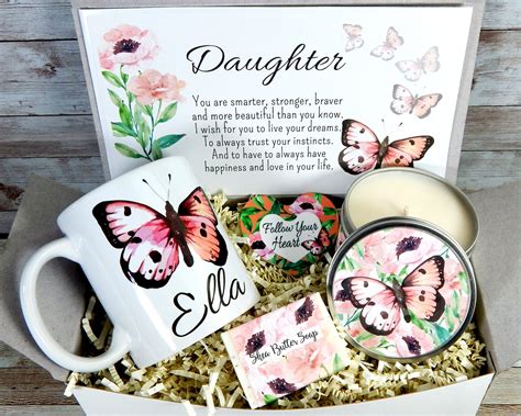 Personalized Gifts for Daughter Butterfly Gift Basket for | Etsy