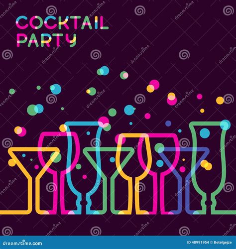 Abstract Colorful Cocktail Glass Background. Concept For Bar Men Stock ...