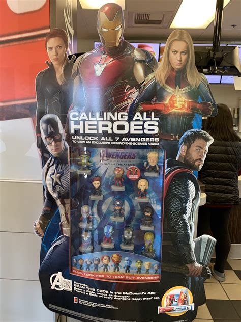 "Avengers: Endgame" Happy Meal Toys Arrive at McDonald's - LaughingPlace.com