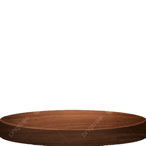 Product Display PNG Transparent, Round Wooden Flat Table For Product Display, Round Table ...