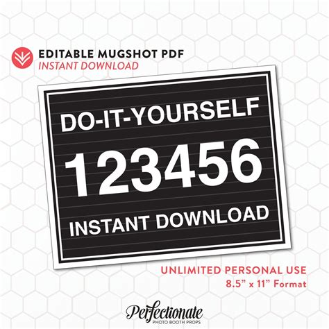 Police Mugshot Template Royalty Free Vector Image - Printable Mugshot Sign Free | Free Printable