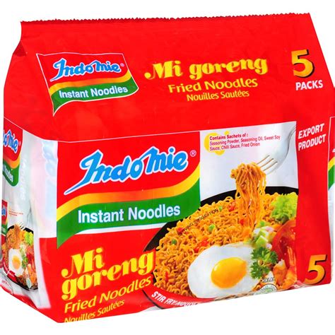 Indomie Mi Goreng Instant Noodles 5 Pack 425g Woolworths - Riset