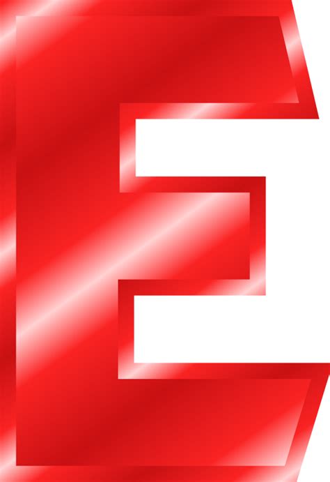 Effect Letters Alphabet red - Openclipart