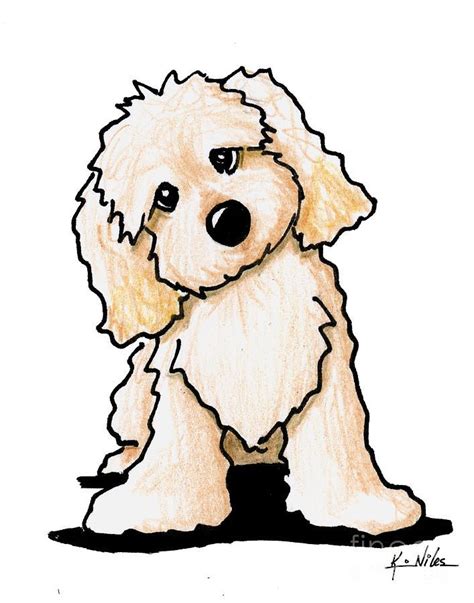 Curious Cute by Kim Niles | Cute dog drawing, Dog drawing simple, Puppy ...