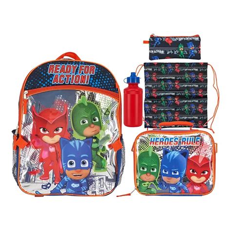 PJ Masks 5-piece Backpack & Lunch Bag Set - Multi – BrickSeek