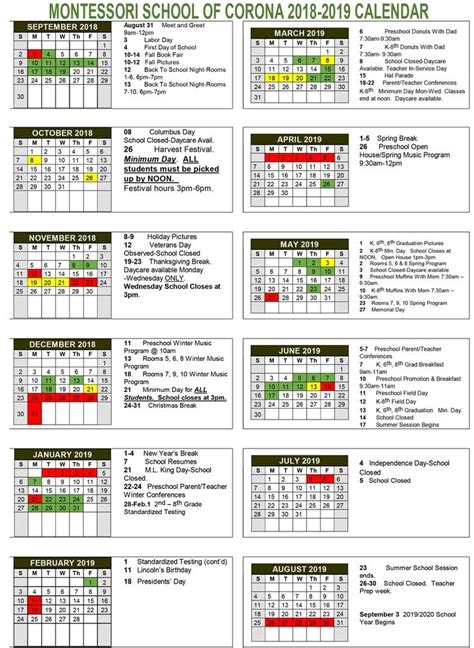 Dashing King K School Calendar | School calendar, Homeschool calendar ...