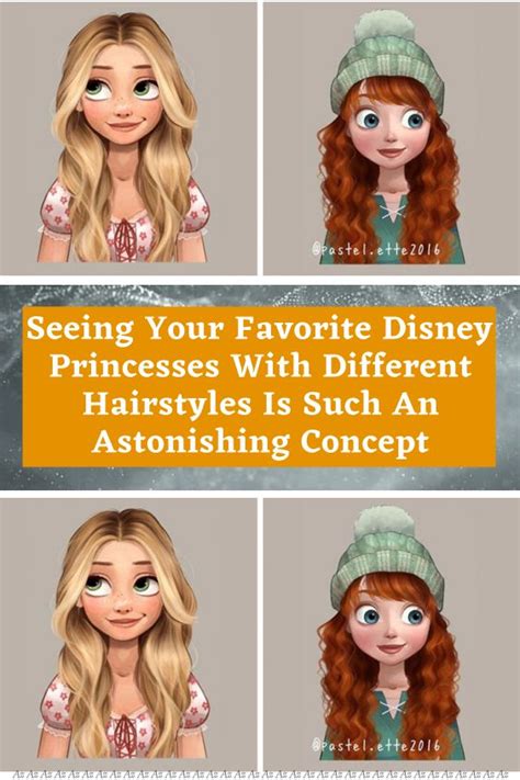 Seeing Your Favorite Disney Princesses With Different Hairstyles Is ...