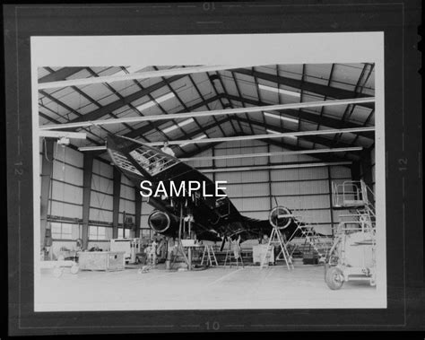 LOCKHEED SKUNK WORKS SR-71 BLACKBIRD 4"X5" BLACK & WHITE NEGATIVE- 02 | #1870567531