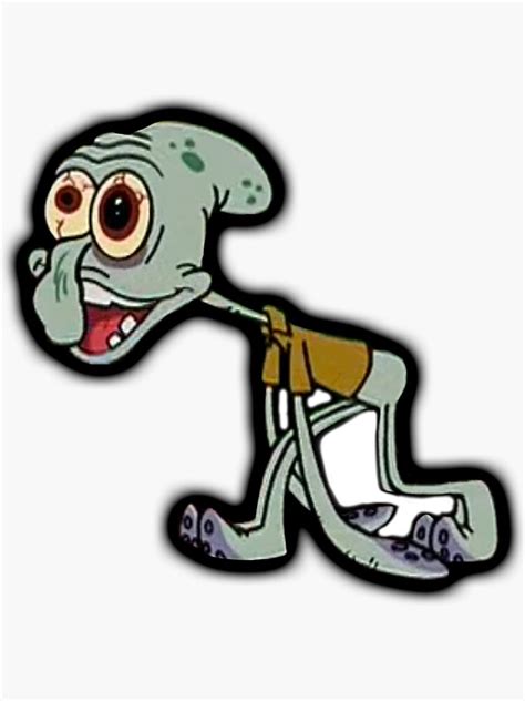 "Insane Squidward" Sticker by Koombaiyah | Redbubble