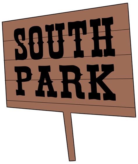 South Park Sign Png See-Through Background