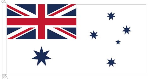 White Ensign Flag 90 x 45 cm Knitted Polyester - Custom Flag Australia