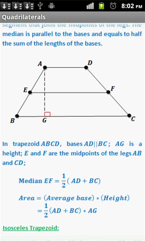 Geometry Formulas - App on Amazon Appstore