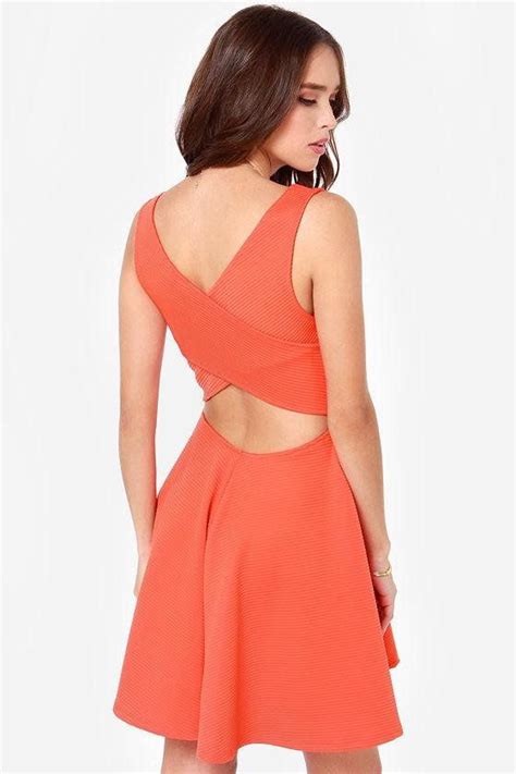 Others Follow Grainline Red Orange Dress | Orange dress, Women dress ...