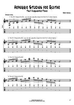 Arpeggio Studies for Guitar - The F Augmented Triad by Danny Crocome Music