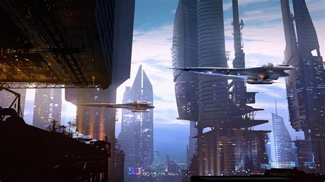 Sci Fi City Wallpaper 4k - 3840x2160 Wallpaper - teahub.io