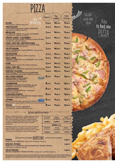 Roma Pizza - Ιωάννινα: Pizza menu