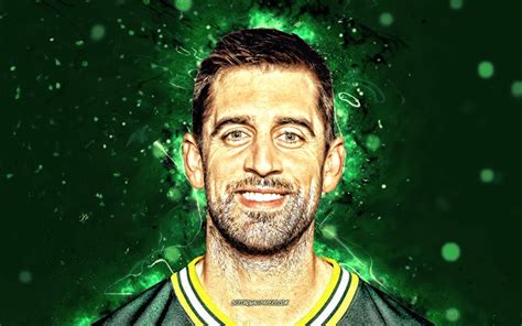 Download wallpapers 4k, Aaron Rodgers, portrait, Green Bay Packers ...