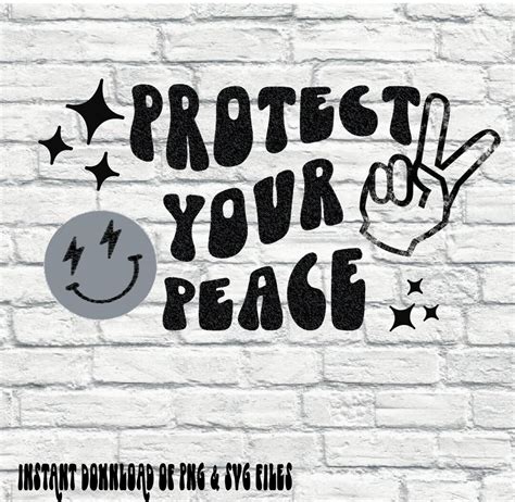 Protect Your Peace SVG Peace Sign Svg Quote SVG for Shirt - Etsy Canada