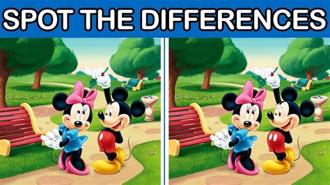 Spot the differences Mickey Mouse - YouTube