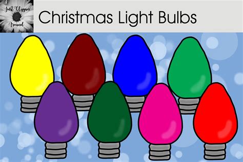 Christmas Light Bulb Clip Art