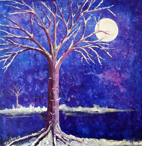 Acrylic Painting - Winter Solstice #3