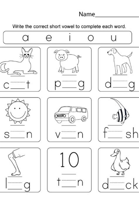 Free Printable Kindergarten Worksheets 2 | Phonics kindergarten ...