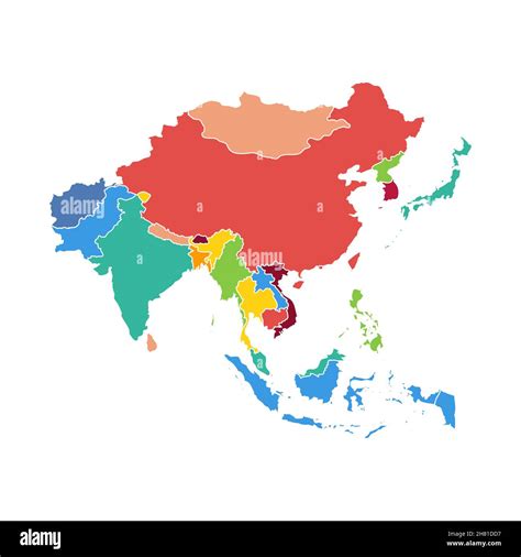 Map Of South East Asia Countries Dpjqe - Large Map of Asia