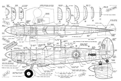 Spitfire AM-05-59 HH559 Plans Free Download - AeroFred.com - Download and Share Free Model ...