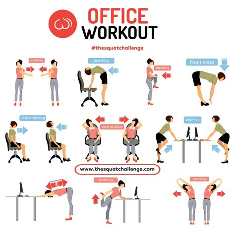 Pin by Hadise on Office WorkOut | Workout at work, Office exercise, Desk workout