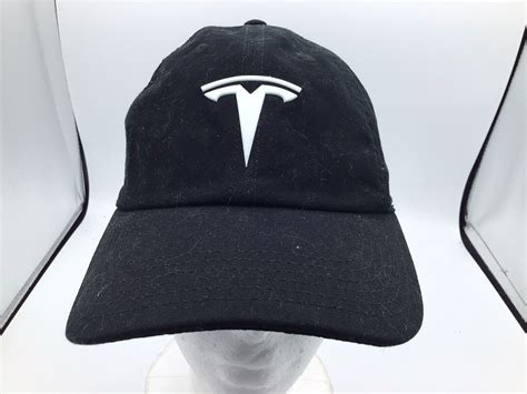 Tesla Motors Elon Musk Black Strapback Adjustable Hat… - Gem