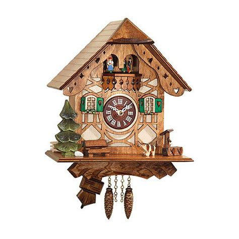 8.25" Engstler Battery-Operated Mini Cuckoo Wall Clock with Music and Chimes - Walmart.com ...