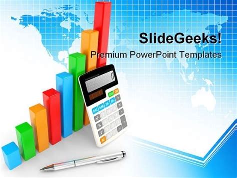 Business Chart Showing Finance PowerPoint Templates And PowerPoint Backgrounds 0411