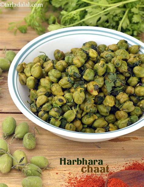 Harbhara Chaat recipe, Fresh Green Chana Chaat, Harbara chaat